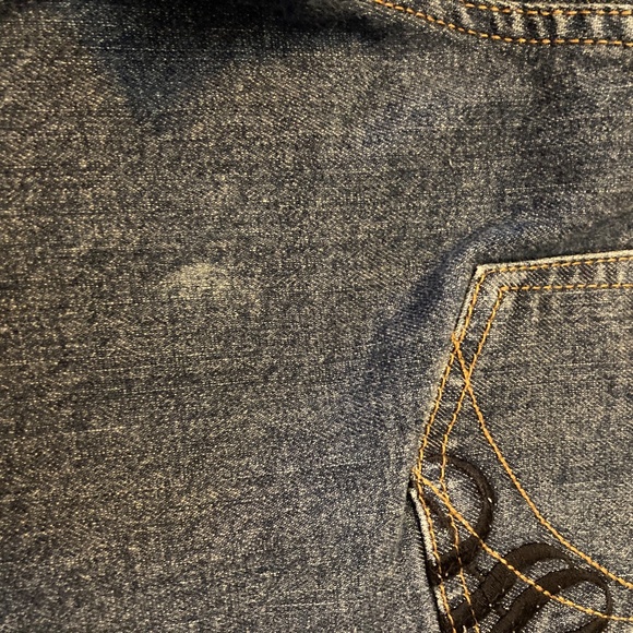 SOFT! Gently worn, straight-leg, cuffed Randolph Duke SPIRITED Jeans! Size 12 - Picture 8 of 13